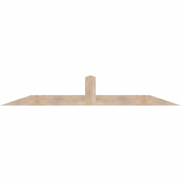 Ekena Millwork Portland Smooth Timber Gable Bracket, Douglas Fir, 96"W x 16"H x 3 1/2"D x 5 1/2"F, 4/12 Pitch GBW096X16X0406POR00SDF - main